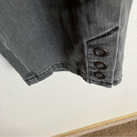 J Jill Charcoal Gray Authentic Fit Slim Ankle Jeans-18 - Picture 5 of 8